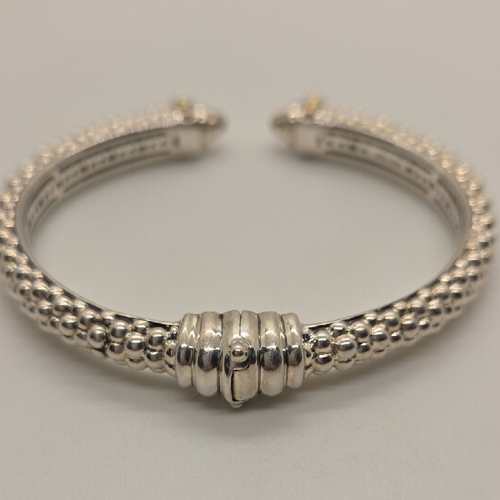 Lagos Caviar cuff bracelet